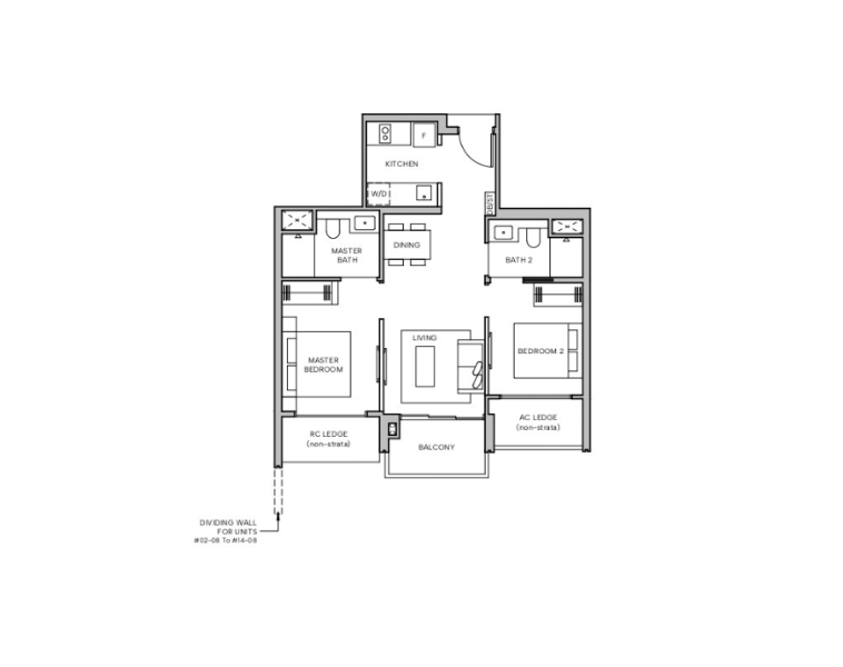 Hudson Place Residences — floor plan Hudson Place Residences — Floor Plan B1a