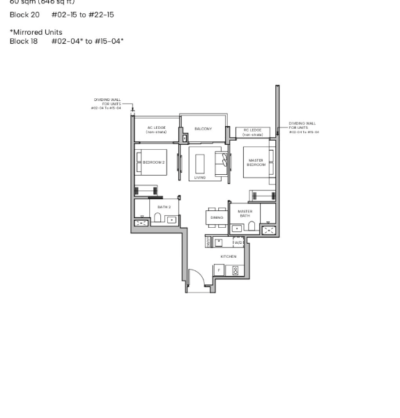 Hudson Place Residences — floor plan Hudson Place Residences — Floor Plan B1b