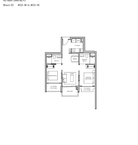 Hudson Place Residences — floor plan Hudson Place Residences — Floor Plan B1d