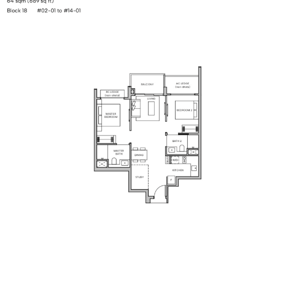 Hudson Place Residences — floor plan Hudson Place Residences — Floor Plan B2