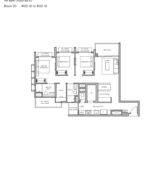 Hudson Place Residences — floor plan Hudson Place Residences — Floor Plan C4