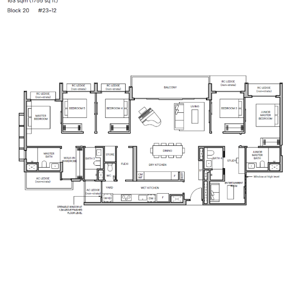 Hudson Place Residences — floor plan Hudson Place Residences — Floor Plan PH2