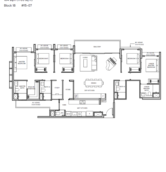 Hudson Place Residences — floor plan Hudson Place Residences — Floor Plan PH3