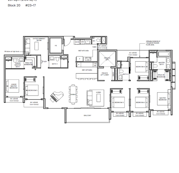 Hudson Place Residences — floor plan Hudson Place Residences — Floor Plan PH4