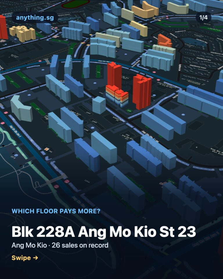 Which floor pays more at Blk 228A Ang Mo Kio St 23?